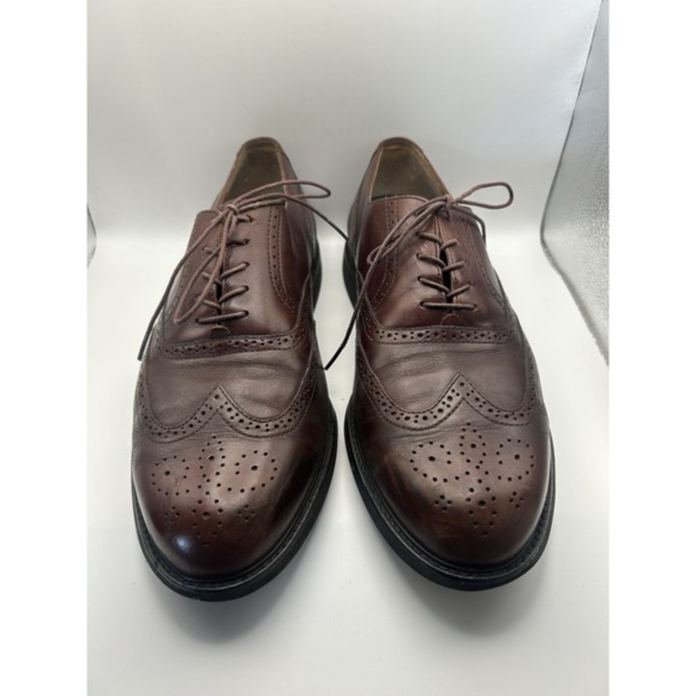 Rockport Men's SZ 13 Burgundy Wingtip Brogue Shoes Vintage Leather Vibram